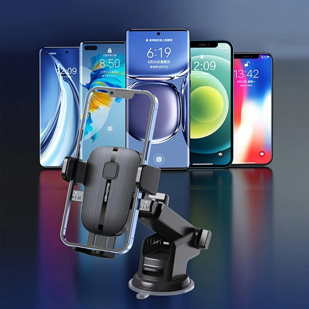 WEKOME S55 Strong Suction Vacuum Phone Clip Car Universal Cell Phone Mount Holder Anti-Shake Stabilizer Phone Clamp - 7