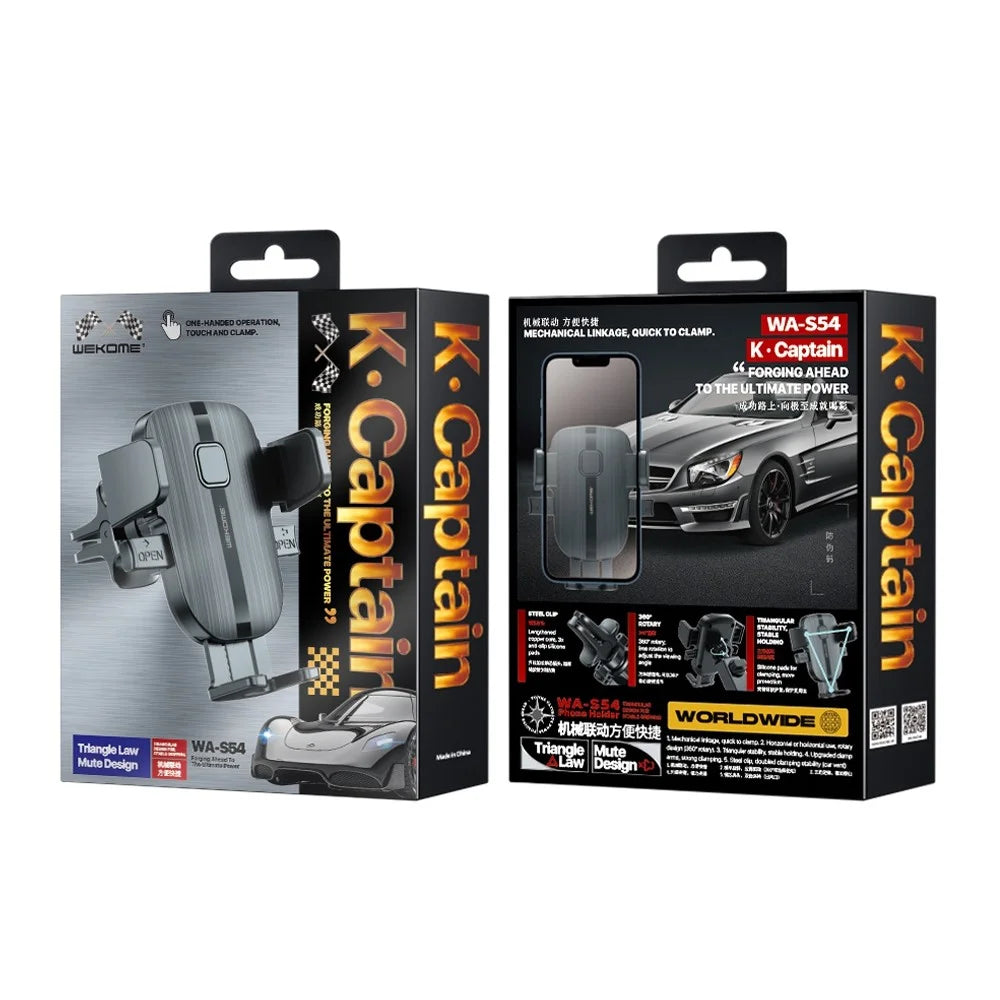 WEKOME S54 Car Air Vent Phone Holder Mount Sturdy 360-Degree Rotation Cell Phone Car Mount Clip for Safe Driving - 6