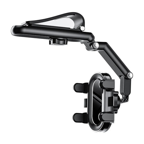 Car Sun Visor Rearview Mirror Mount Phone Holder Angle Adjustable Rotatable Car Cellphone Bracket - 1