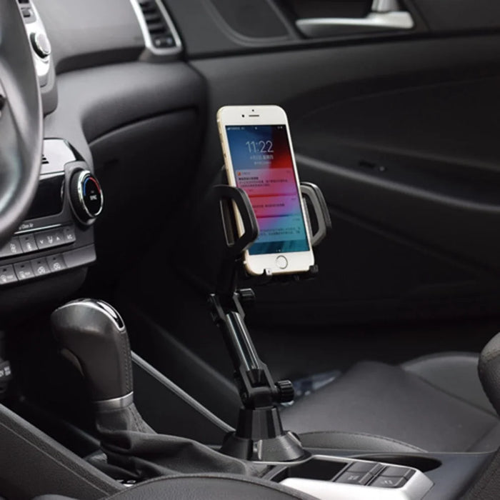 Universal Car Cup Holder Mount Adjustable Cellphone Stand 360 Degrees Rotation Phone Bracket - 2