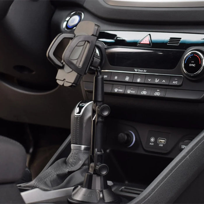 Universal Car Cup Holder Mount Adjustable Cellphone Stand 360 Degrees Rotation Phone Bracket - 3