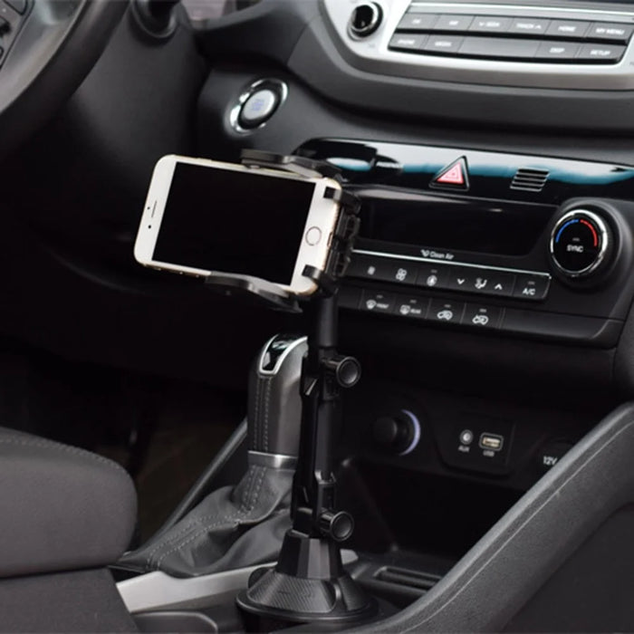 Universal Car Cup Holder Mount Adjustable Cellphone Stand 360 Degrees Rotation Phone Bracket - 4
