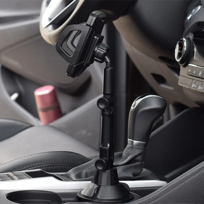 Universal Car Cup Holder Mount Adjustable Cellphone Stand 360 Degrees Rotation Phone Bracket - 5