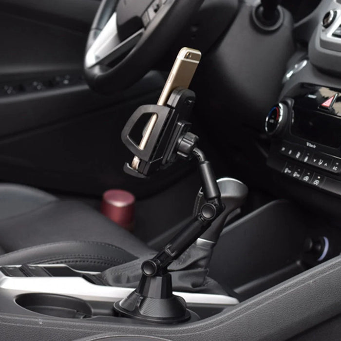 Universal Car Cup Holder Mount Adjustable Cellphone Stand 360 Degrees Rotation Phone Bracket - 6