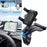 Car Dashboard Phone Stand 360 Degrees Rotation Adjustable GPS Car Clip Holder with Parking Number Plate - 3
