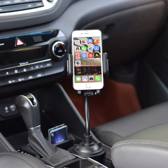360 Degrees Rotation Car Cup Holder Phone Mount Bendable Hose Cellphone Bracket - 3