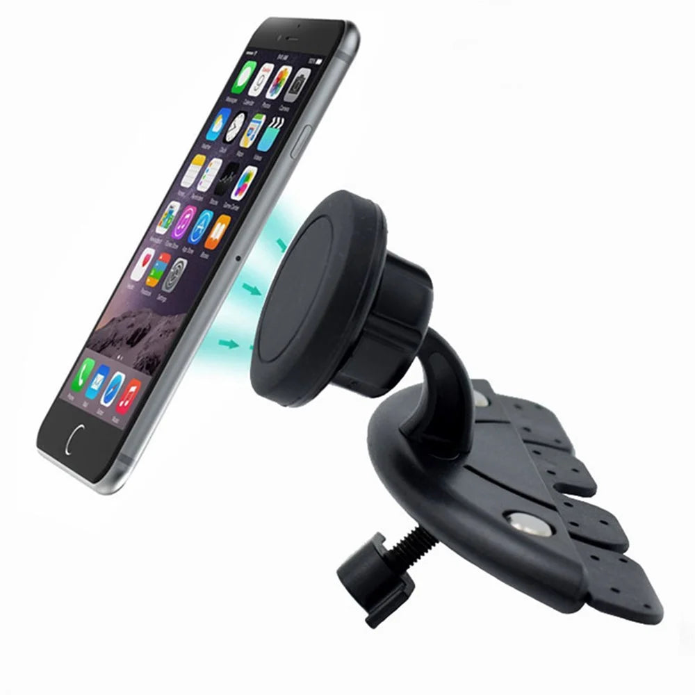 CD Slot Magnetic Phone Mount for Universal Car 360-Degree Rotating Magnetic Smart Phone Holder - 2