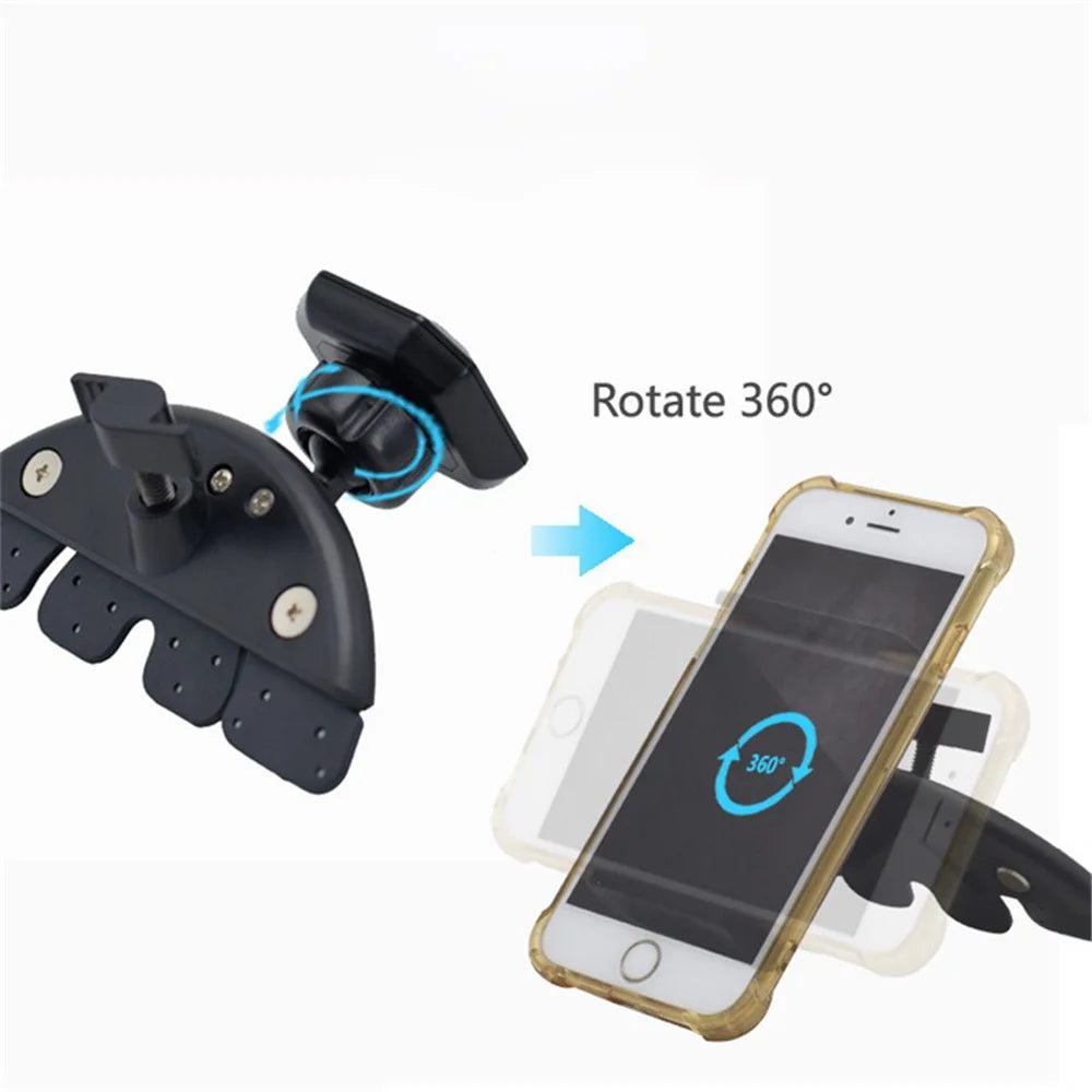 CD Slot Magnetic Phone Mount for Universal Car 360-Degree Rotating Magnetic Smart Phone Holder - 3