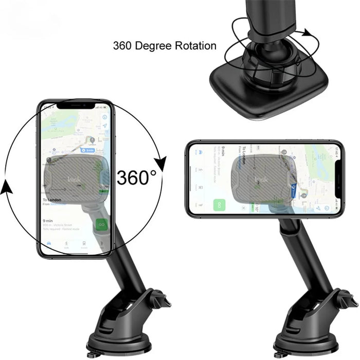 IMAK C5-X4 Telescopic Rod Magnetic Car Holder Suction Cup Base Cellphone Bracket - 7
