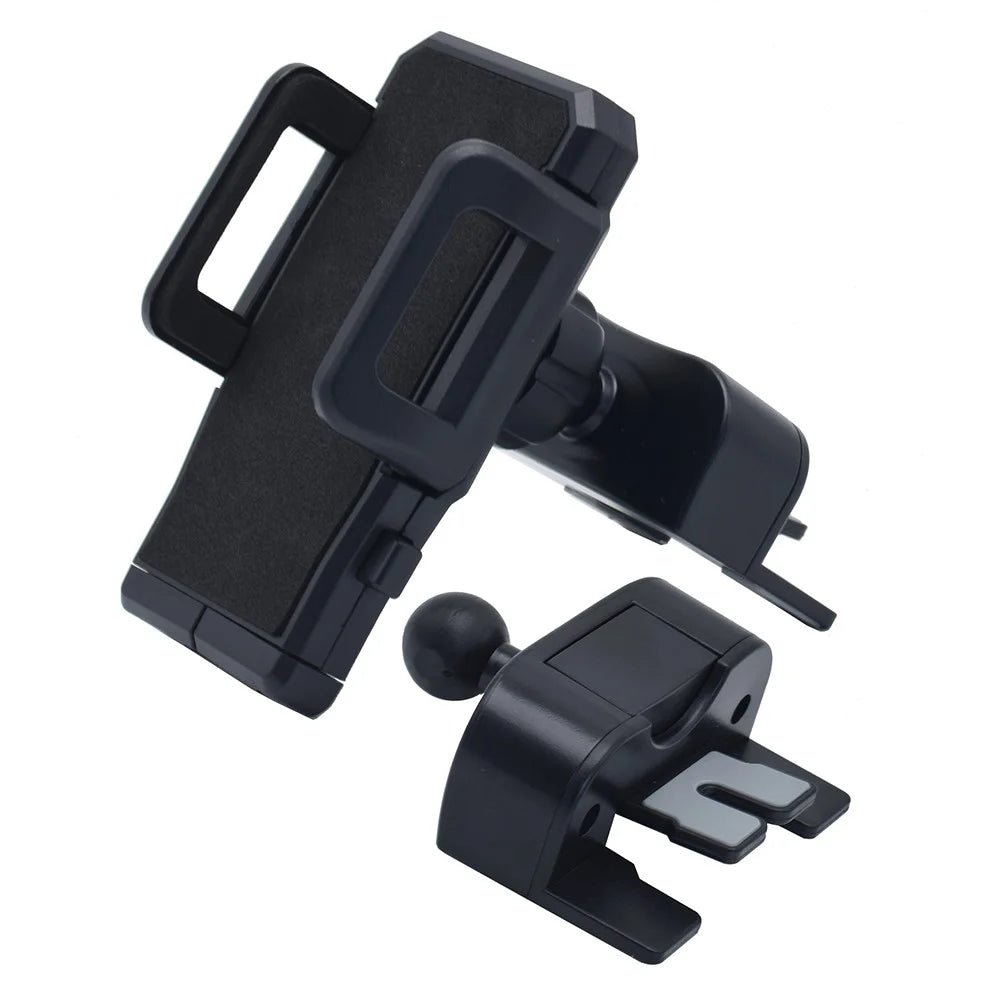 Multifunctional Car CD Port Mount Mobile Phone Holder 360° Rotation Cellphone Bracket Stand - 1