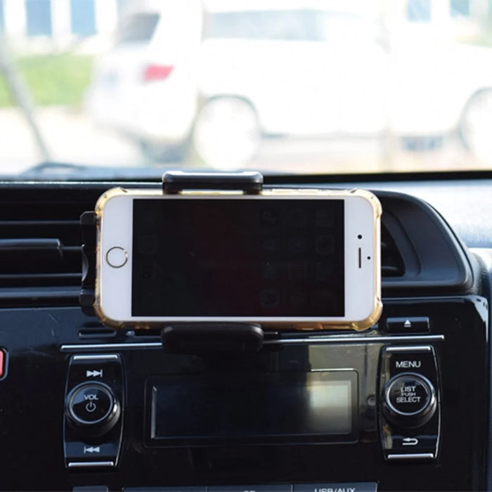 Multifunctional Car CD Port Mount Mobile Phone Holder 360° Rotation Cellphone Bracket Stand - 6