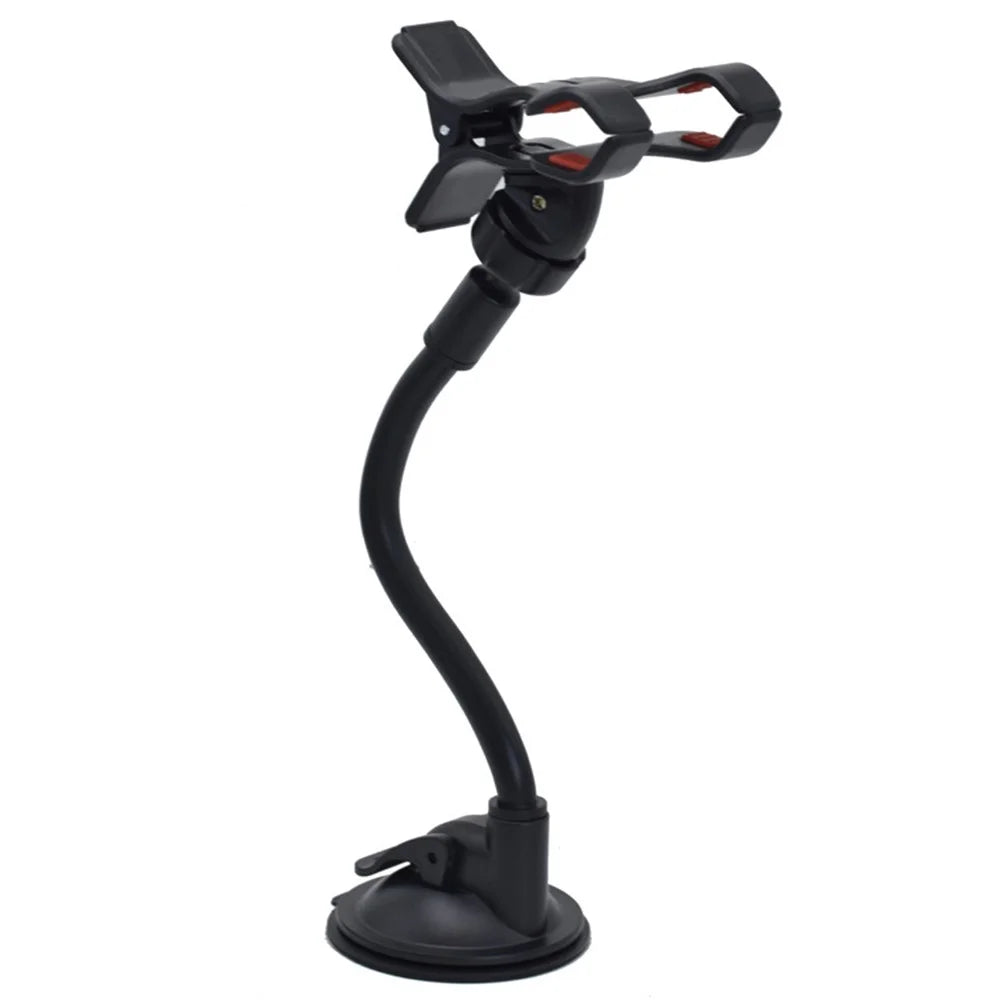 W011 Car Smartphone Bracket Bendable Arm Windshield Dashboard Sucker Mount Cell Phone Holder - Style A - 1