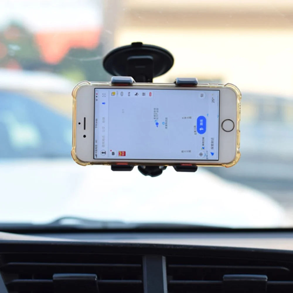 W011 Car Smartphone Bracket Bendable Arm Windshield Dashboard Sucker Mount Cell Phone Holder - Style A - 4
