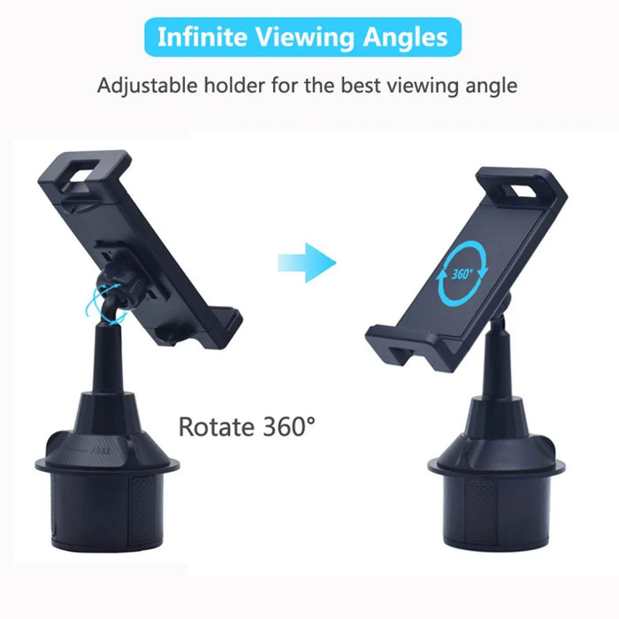 X033 Adjustable Phone Tablet Bracket 360 Degrees Rotation Universal Car Cup Holder Tablet Stand - 5