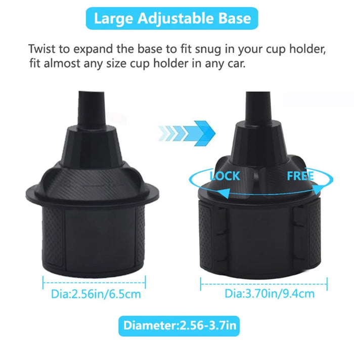 X033 Adjustable Phone Tablet Bracket 360 Degrees Rotation Universal Car Cup Holder Tablet Stand - 7