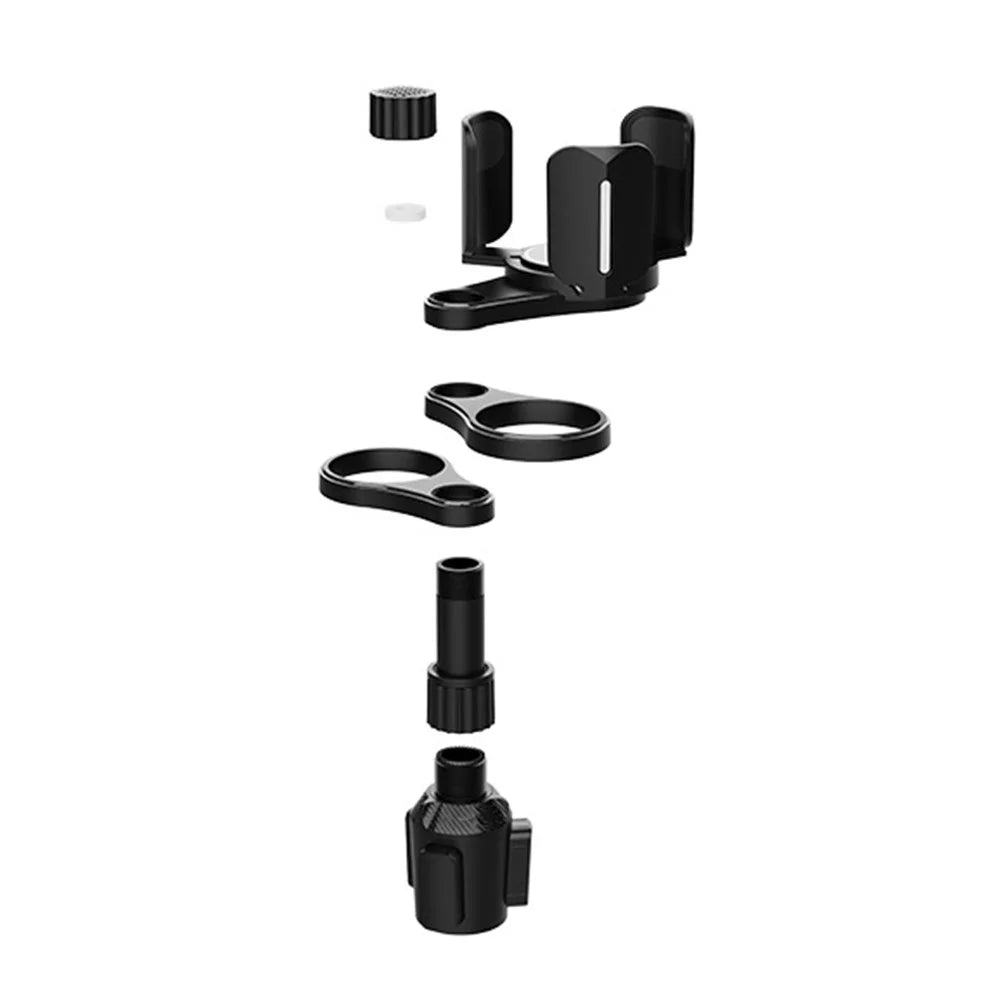 Multifunctional Car Cup Holder Expander Adapter Adjustable Organizer for Snack Bottles Coffee Cups Drinks - Black - 7