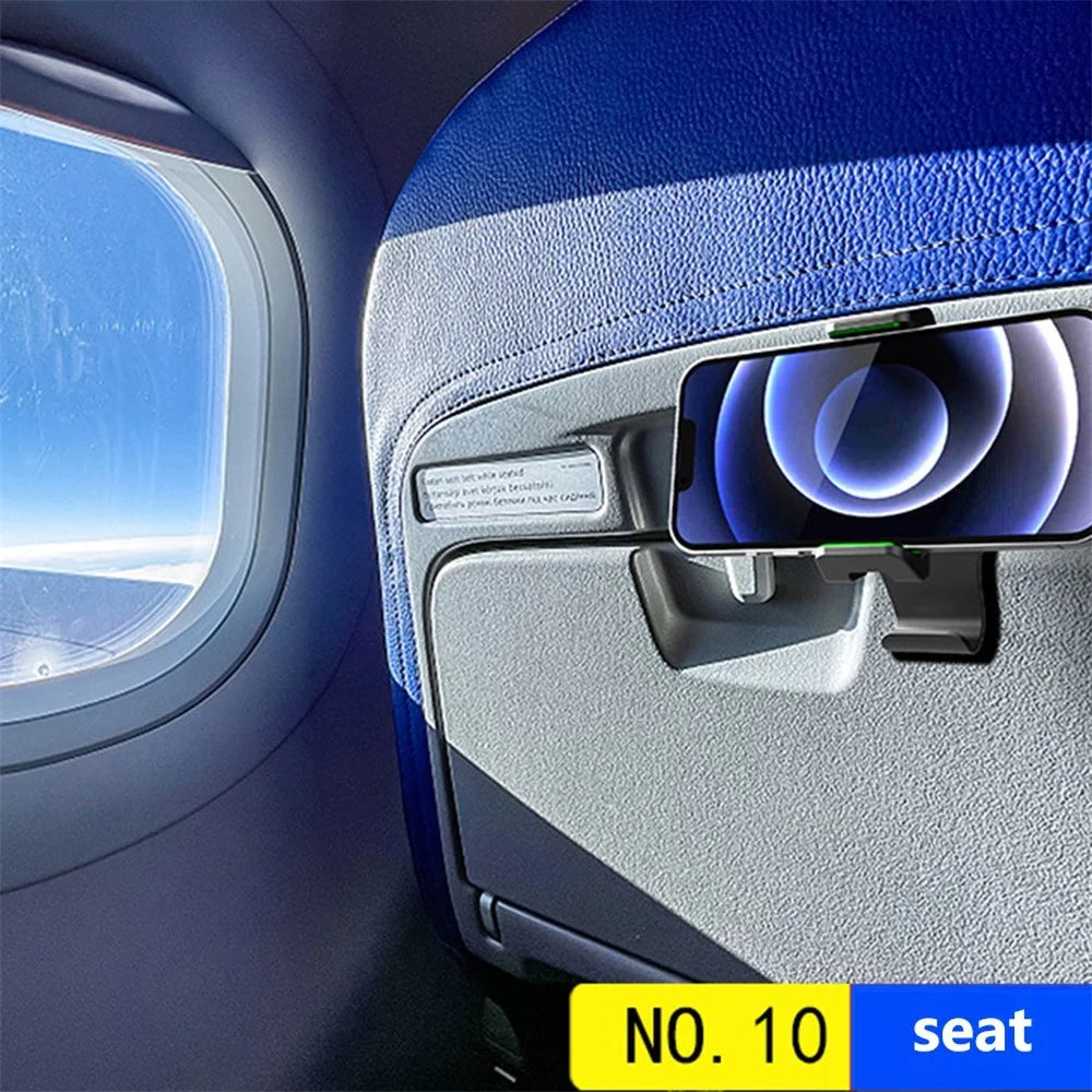 Multifunction Cellphone Holder 360° Rotatable Bracket for Car Back Seat Sun Visor Kitchen Suitcase - Green - 5