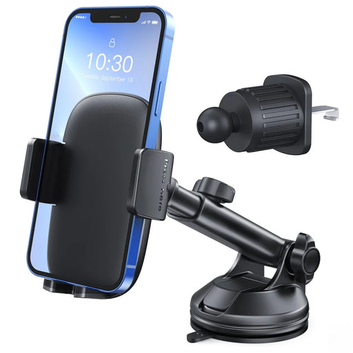 AHASTYLE TRONWIN JY04 360 Degree Rotation Car Suction Cup Mount Phone Holder with Air Vent Clip - 1
