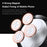 TOPK D21 Magnetic Car Dashboard Phone Holder Round Aluminum Alloy Cellphone Mount Stand - 4