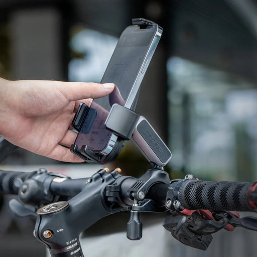 PGYTECH P-PG-001 Motorcycle E-Bike Bicycle Phone Holder Adjustable Handlebar / Rearview Mirror Mount Cellphone Bracket - 2