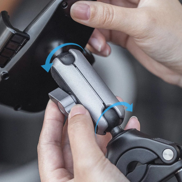 PGYTECH P-PG-001 Motorcycle E-Bike Bicycle Phone Holder Adjustable Handlebar / Rearview Mirror Mount Cellphone Bracket - 5