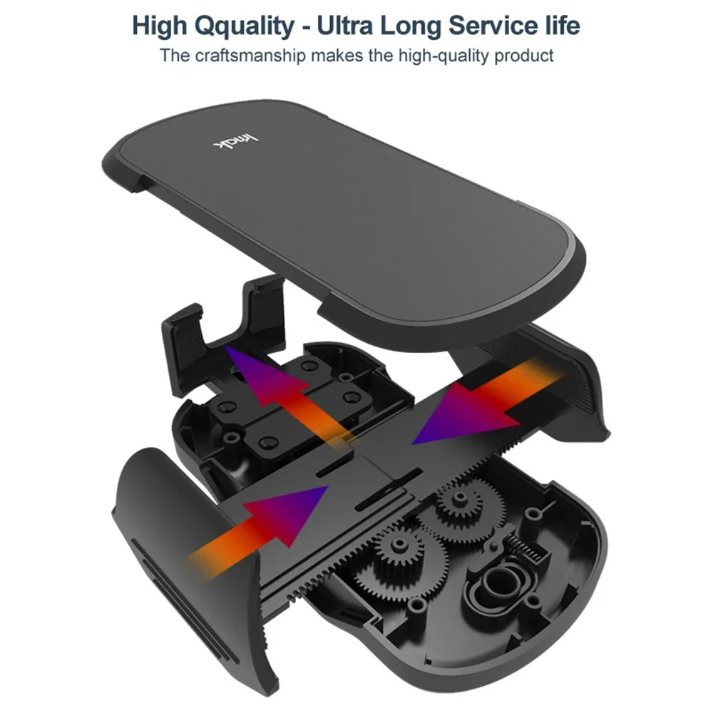 IMAK J1-X5A Dashboard Clip Car Holder 360-Degree Rotating Vehicle Phone Mount Anti-Shock Adjustable Phone Clip with Silicone Mat - 4