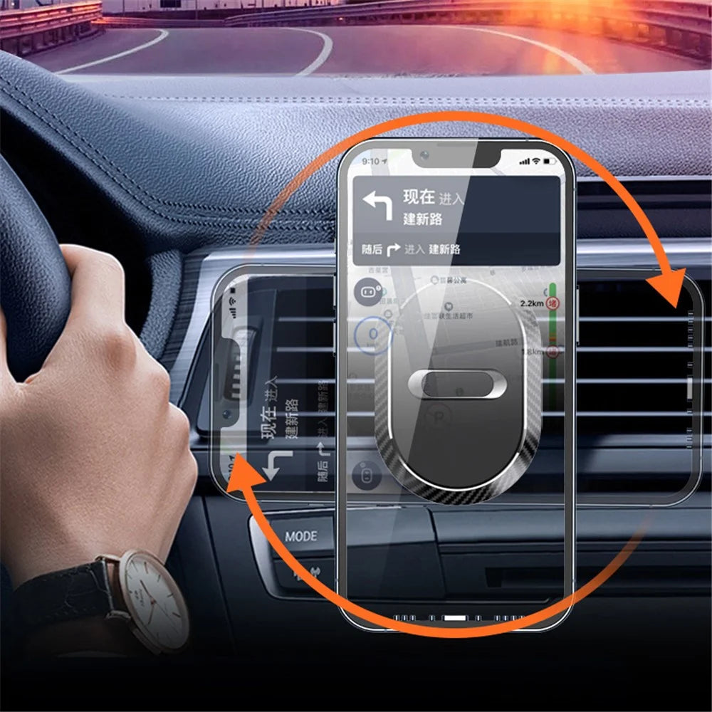 ZOS-B076 Magnetic Car Phone Mount Vehicle Air Vent Phone Holder 360-Degree Rotating Magnetic Stand - 2