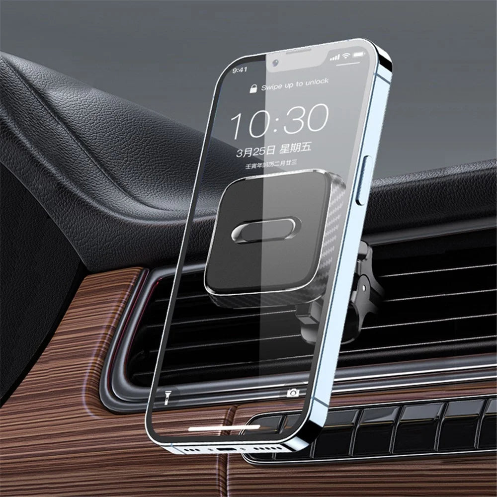 ZOS-B077 Magnetic Car Phone Mount Vehicle Air Vent Phone Holder 360-Degree Rotating Square Magnetic Stand - 2