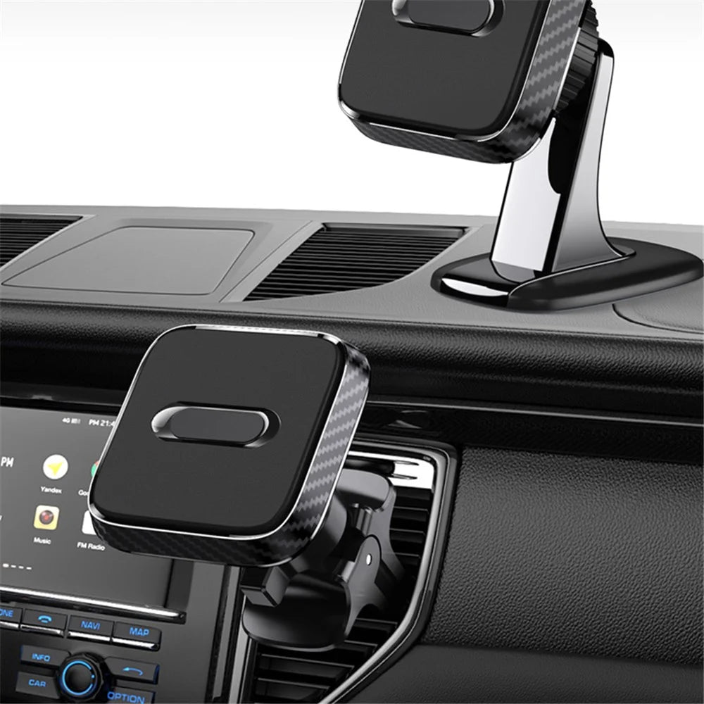 ZOS-B077 Magnetic Car Phone Mount Vehicle Air Vent Phone Holder 360-Degree Rotating Square Magnetic Stand - 3
