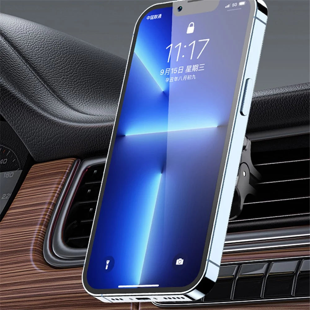 ZOS-B077 Magnetic Car Phone Mount Vehicle Air Vent Phone Holder 360-Degree Rotating Square Magnetic Stand - 6