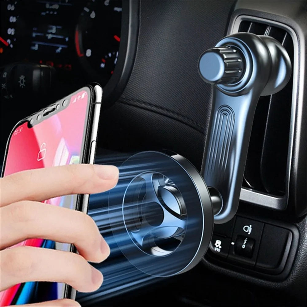 Car Phone Holder N52 Strong Magnet Air Vent Extension Rod Cellphone Support 17mm Ball Head Mobile Phone Bracket - 2