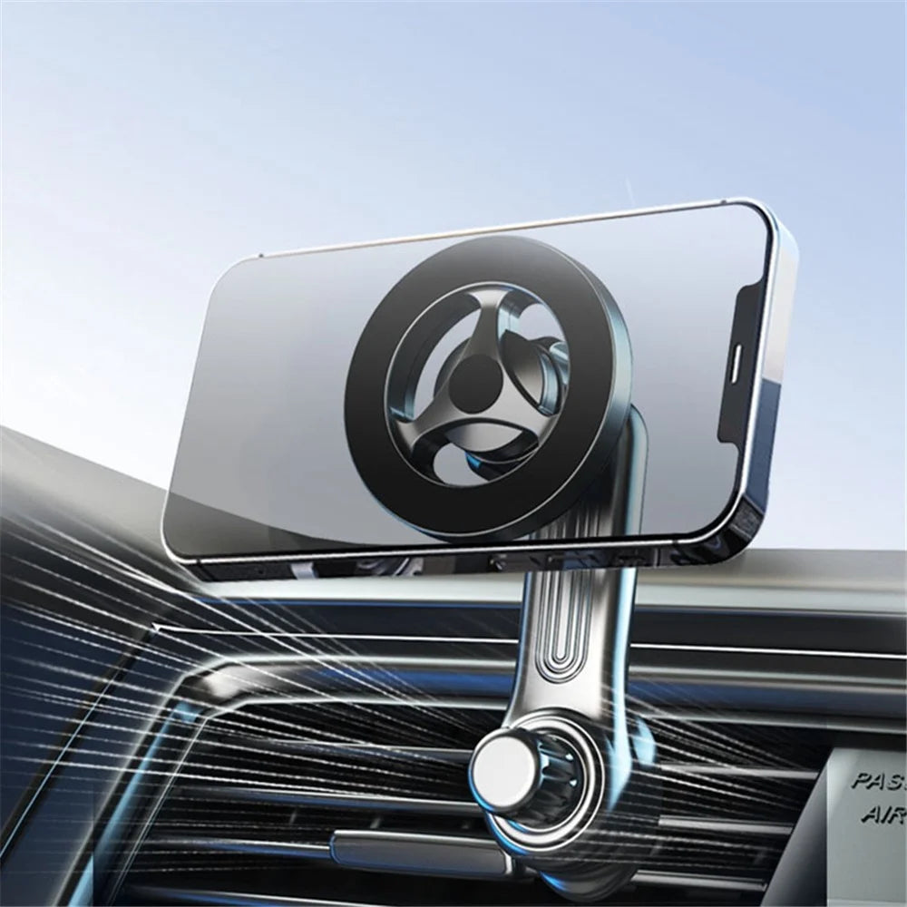 Car Phone Holder N52 Strong Magnet Air Vent Extension Rod Cellphone Support 17mm Ball Head Mobile Phone Bracket - 4