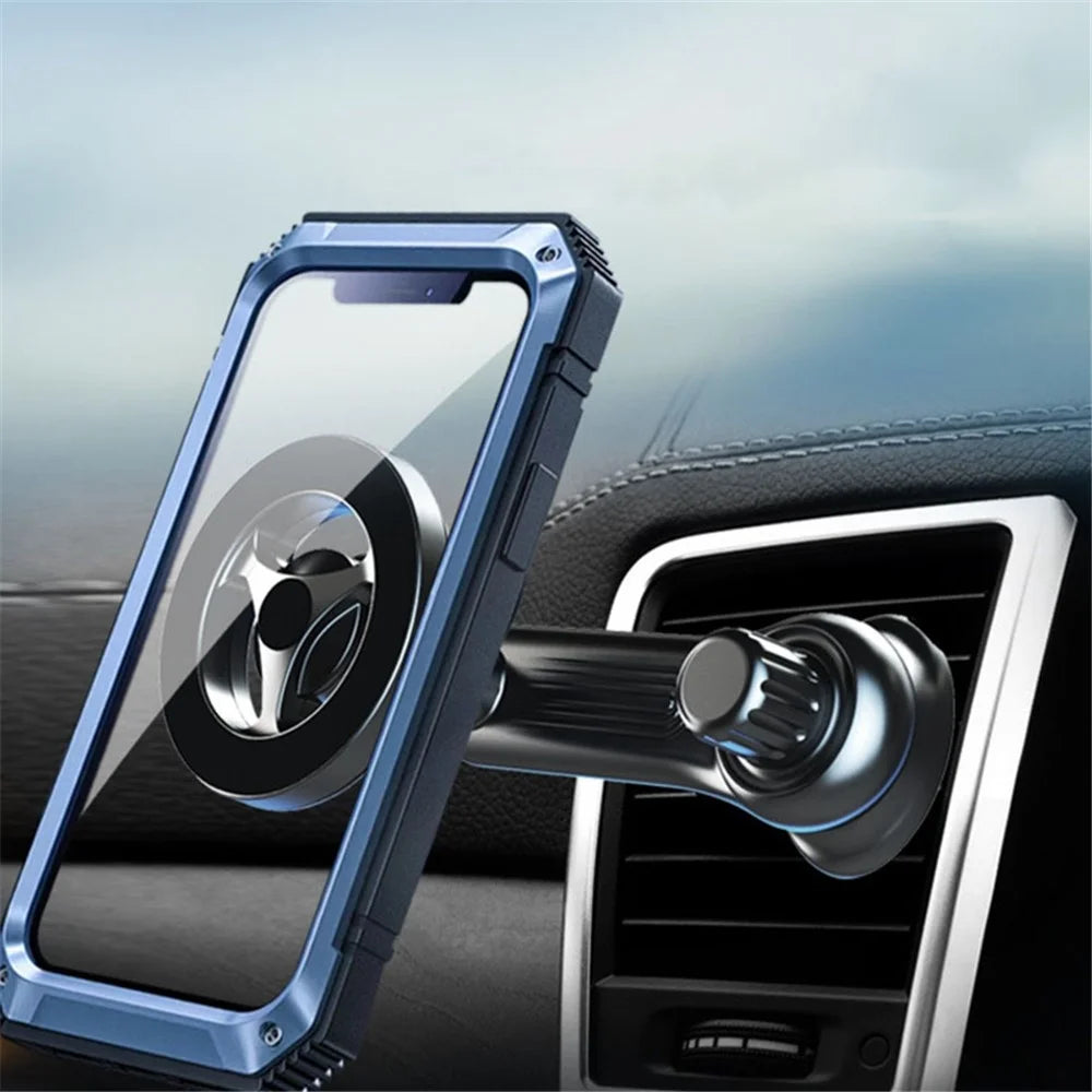 Car Phone Holder N52 Strong Magnet Air Vent Extension Rod Cellphone Support 17mm Ball Head Mobile Phone Bracket - 5
