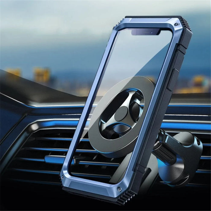 O-shaped Base Car Phone Holder 17mm Ball Head Mobile Phone Bracket N52 Strong Magnet Air Vent Cellphone Support - 2
