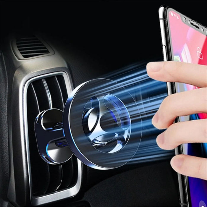 O-shaped Base Car Phone Holder 17mm Ball Head Mobile Phone Bracket N52 Strong Magnet Air Vent Cellphone Support - 3