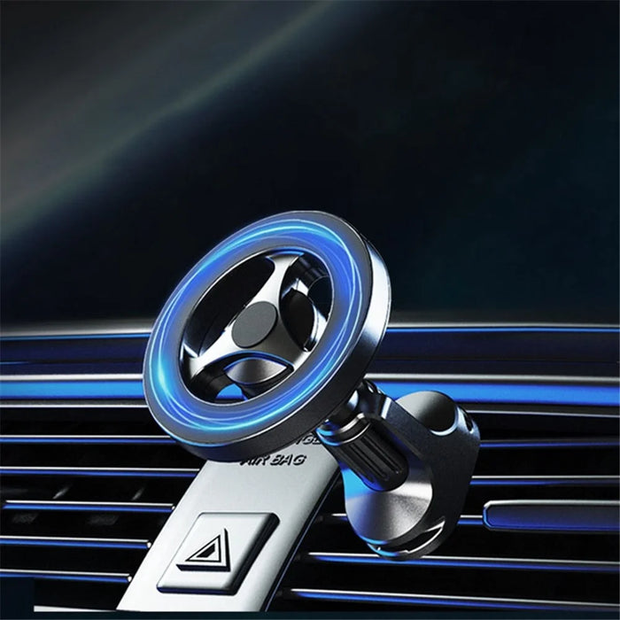 O-shaped Base Car Phone Holder 17mm Ball Head Mobile Phone Bracket N52 Strong Magnet Air Vent Cellphone Support - 4