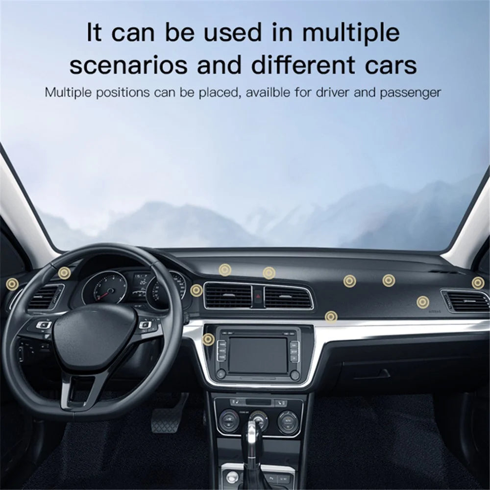 YESIDO C150 360 Degree Rotation Magnetic Absorption Zinc Alloy Car Phone Holder Adhesive Arc Bracket - 4