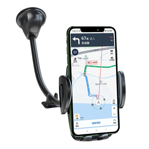 YESIDO C108 40cm Car Bendable Arm Smartphone Bracket Windshield Sucker Mount Cell Phone Holder with Mini Support - 1