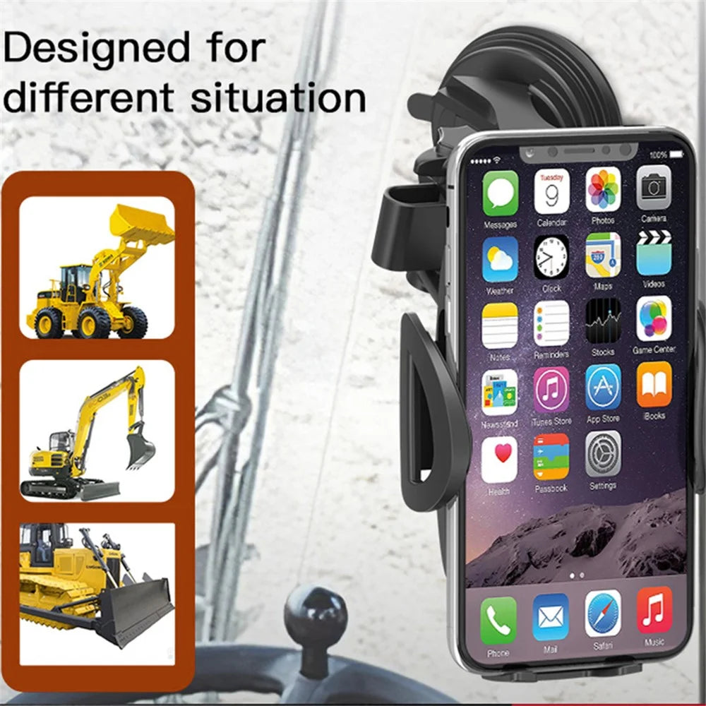 YESIDO C111 Telescopic Phone Holder Car Windshield Mount Cellphone Bracket with Suction Cup Base - 5