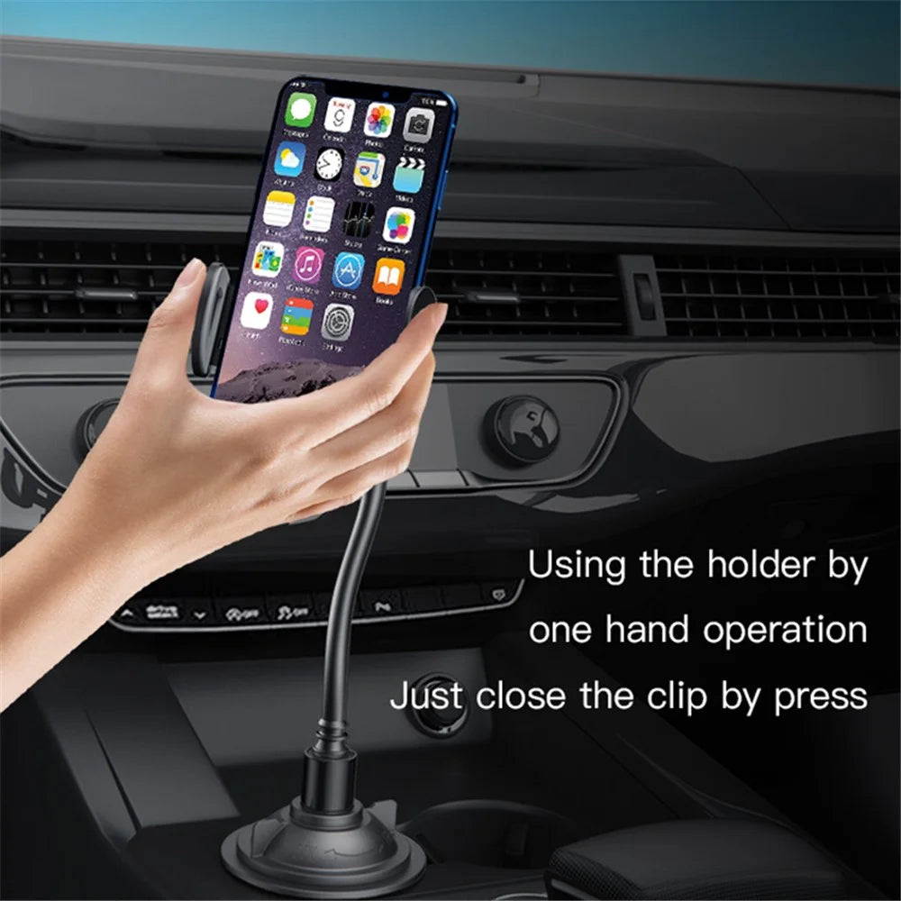 YESIDO C112 Flexible Arm 360 Degree Rotation Car Cup Holder Mobile Phone Bracket with Air Vent Clip - 3