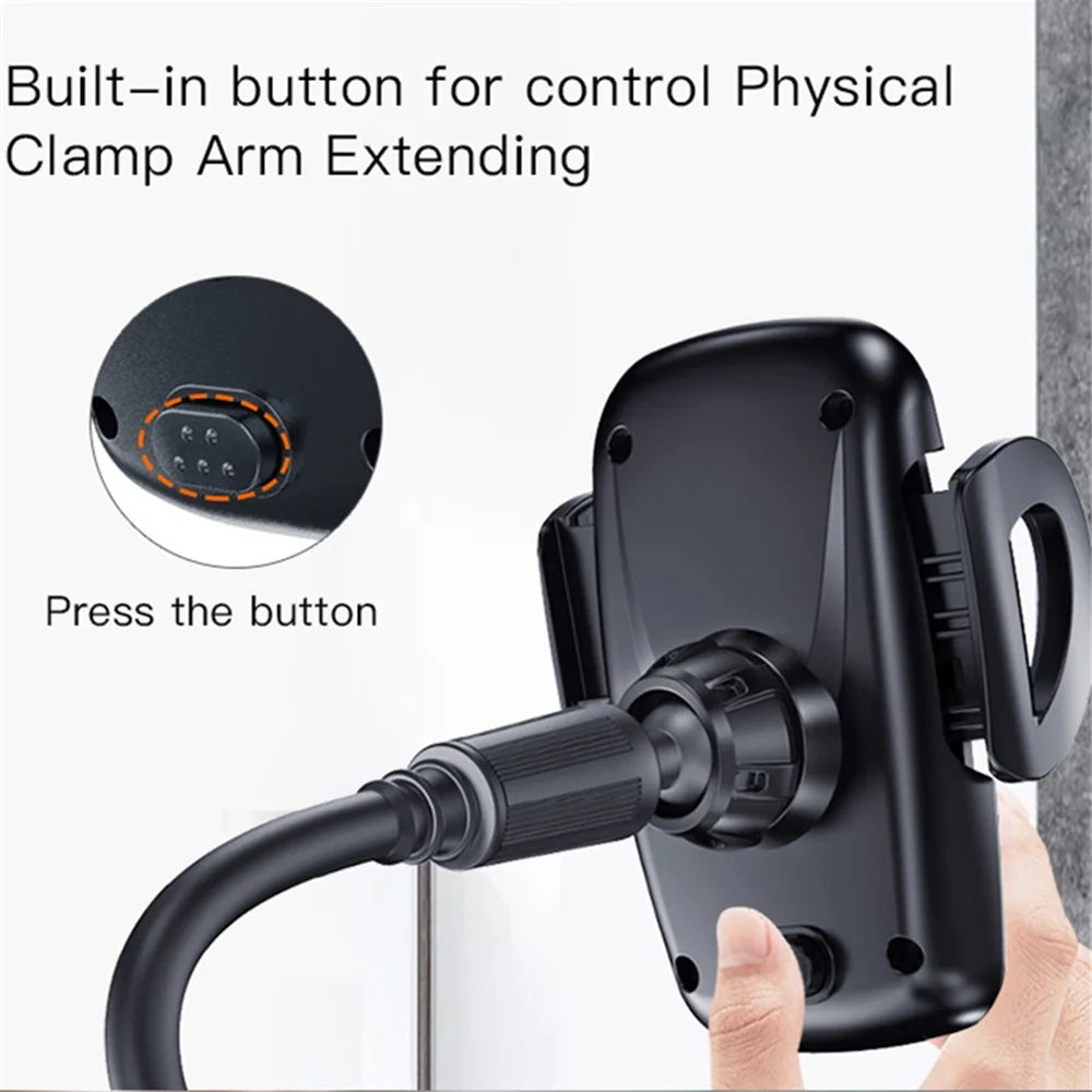 YESIDO C112 Flexible Arm 360 Degree Rotation Car Cup Holder Mobile Phone Bracket with Air Vent Clip - 4