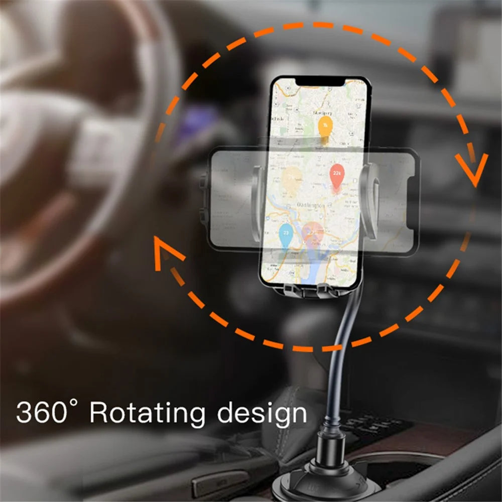 YESIDO C112 Flexible Arm 360 Degree Rotation Car Cup Holder Mobile Phone Bracket with Air Vent Clip - 5
