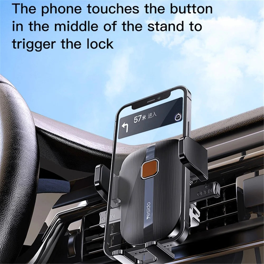 YESIDO C162 Air Outlet Car Phone Holder Bracket 360 Degree Rotatable Cellphone Stand - 3