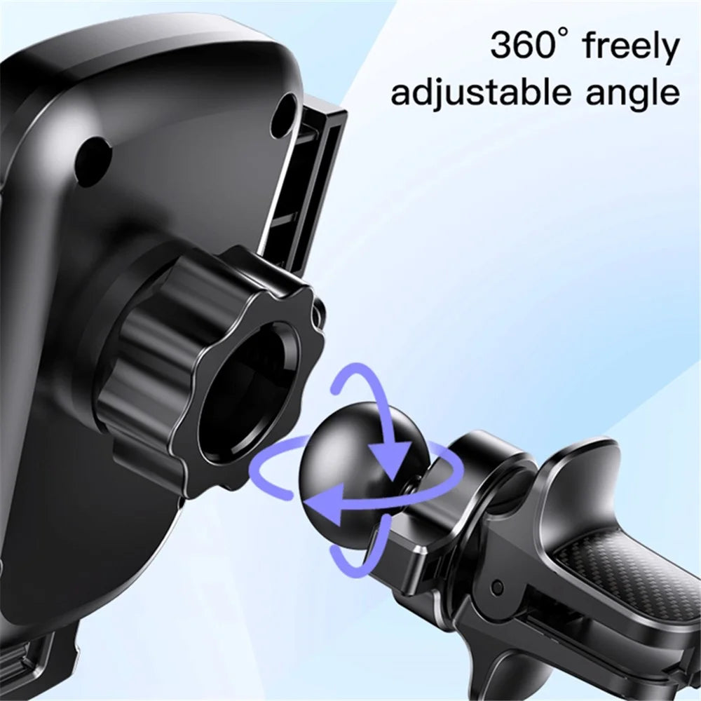 YESIDO C162 Air Outlet Car Phone Holder Bracket 360 Degree Rotatable Cellphone Stand - 7