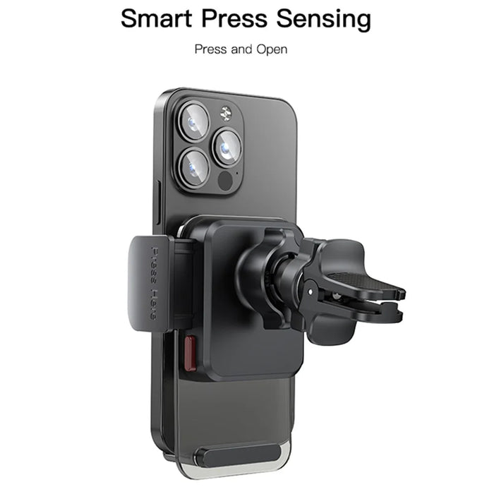 YESIDO C163 Air Outlet Transparent Panel Car Bracket Mobile Phone Holder Stand - 3