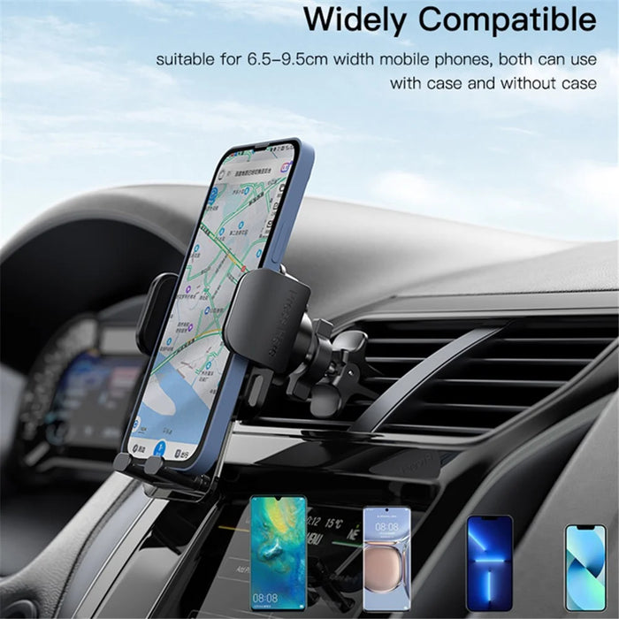 YESIDO C163 Air Outlet Transparent Panel Car Bracket Mobile Phone Holder Stand - 5