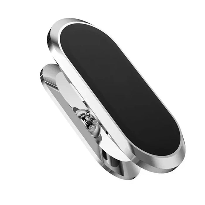 ZHILANG C58 Creative Magnetic Phone Holder for Car Phone Mount 360 Degree Rotating Multi-Functional Dashboard Stand - Silver - 1