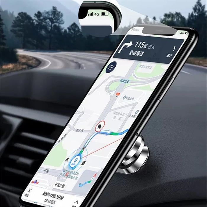ZHILANG C58 Creative Magnetic Phone Holder for Car Phone Mount 360 Degree Rotating Multi-Functional Dashboard Stand - Silver - 7