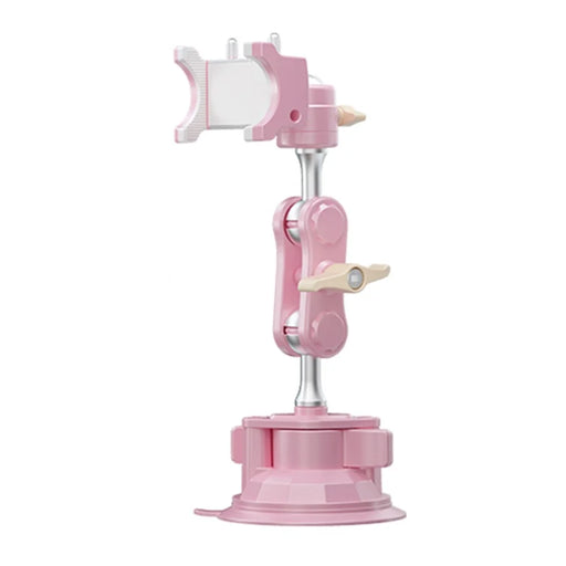 LANPARTE UBA-P1 Tablet Holder Car Windshield Strong Suction Cup Mount Bracket Universal for iPad Samsung Galaxy Tab without Telescopic Pipe - Pink - 1