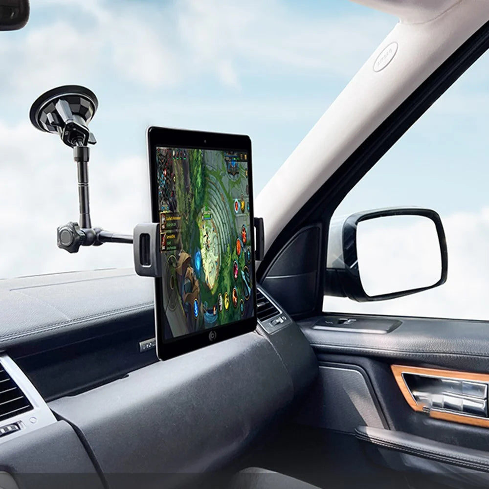 LANPARTE VMA-P1 Car Dashboard Windshield Tablet Mount Holder Adjustable Window Stand for iPad, Cell Phones - 5